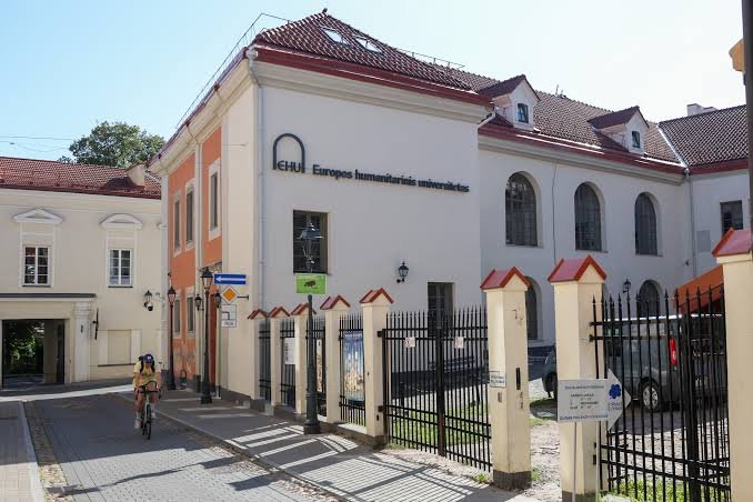 European Humanities University campus building in Vilnius